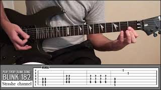 Blink 182 - Apple Shampoo part 1 Performances & Jam Track best guitar lessons tabs