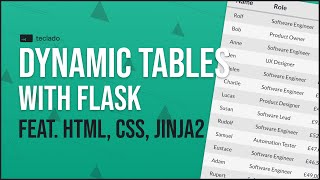 How to display dynamic data tables with Python, Flask, and Jinja2