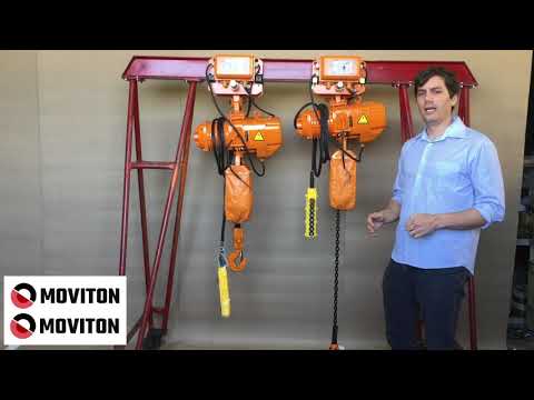 Talha Elétrica 2 Toneladas / 2000Kg Corrente de 5 Metros 440V MOVITON-TAE-02 - Vídeo