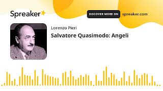 Musik-Video-Miniaturansicht zu Angeli Songtext von Salvatore Quasimodo