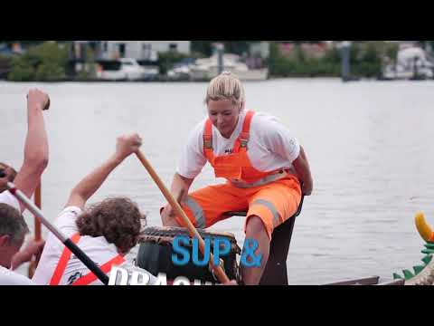 Hamburgiade 2019 - SUP und Drachenboot