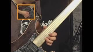 Mike Orlando - (Adrenaline Mob,Tred) Dig It/Sonic Stomp II - w/Fretless Guitar at Young Guitar Japan