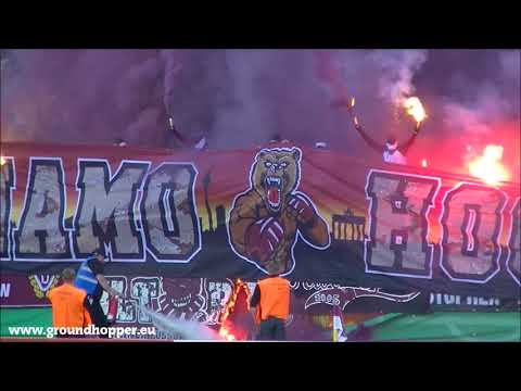 17#090 | Choreo, Pyro & Support während des Spiels BFC Dynamo – FC Schalke 04 (14.08.2017)