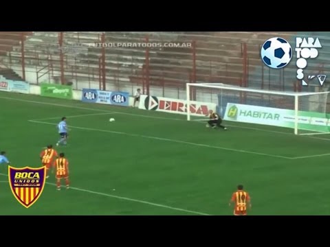 Martínez Gullota le tapó un penal a Miranda. Boca Unidos 2 Brown 1. Fecha 6.Primera B Nacional