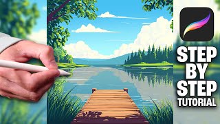 レイクサイドドック PROCREATE チュートリアル 265