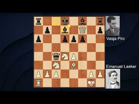 Emanuel Lasker  vs  Vasja Pirc. Moscu, 1935.
