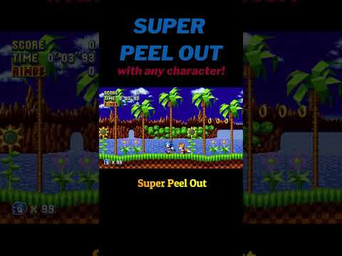 How to do a Sonic Super Peel Out With Tails, Knuckles, Mighty and Ray in Sonic Mania #shorts