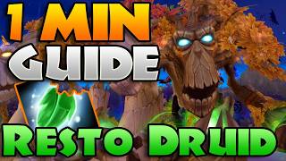 QUICK Resto Druid GUIDE for Midnight m+ Season 1 | Beginner's Wildstalker in 1 Minute 45 Seconds!
