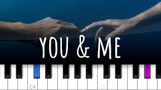 You &amp; Me ~ James TW  (piano tutorial)