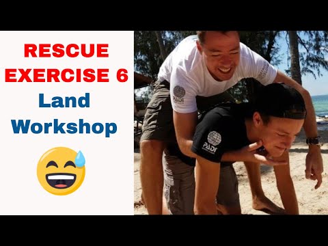 PADI Rescue Exercise 6 - Unresponsive Diver on Land Workshop