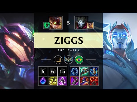 Ziggs Carry vs Jhin - BR Challenger Patch 25.16