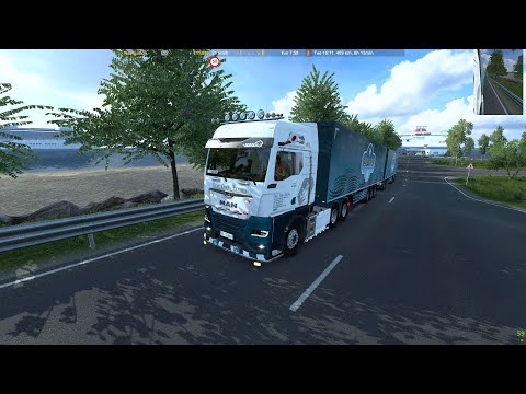 ETS2 1.43 MAP COMBO | MAN TGX 2020 | (RoExtended 3.3 Ukraine) Odesa - Ruse (BG) | 2K 1440p