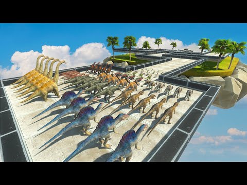 Dinosaurs Race to Destroys Ballista - Animal Revolt Battle Simulator