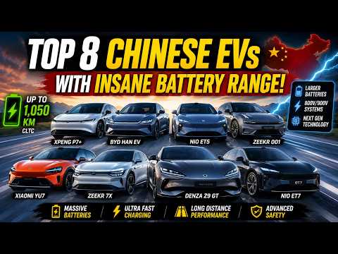 The Longest-Range Chinese Electric Cars of 2026!