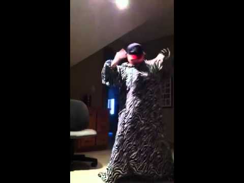 Crazy zebra fat person