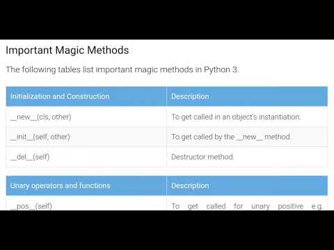 Python 3 Python Magic Methods {بايثون بالعربى}