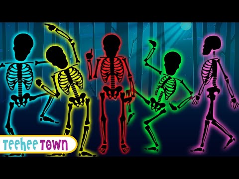 Midnight Magic | Five Skeletons Walking In Middle Of The Night | Spooky Song By Teehee Town