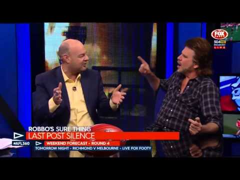 Tex Perkins on AFL 360, interview and song - One minute's silence