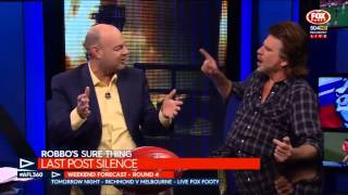 Tex Perkins on AFL 360, interview and song - One minute's silence