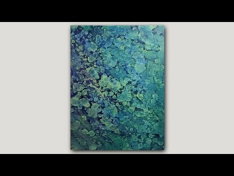 DIY Abstract Art Print | Acrylic Paint and Rubbing Alcohol Technique