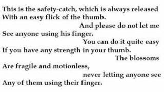 "Naming of Parts" by Henry Reed (read by Tom O'Bedlam)