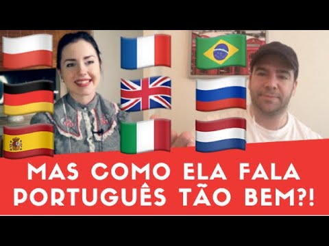 Como Ela Fala Português Tão Bem?! Impressionante! Poliglotas Gabriel & Milena "Polaka"