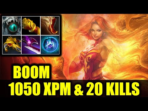 🔥 1050 XPM & 20 KILLS LINA - BOOM - DOTA 2 Pro Game Highlights