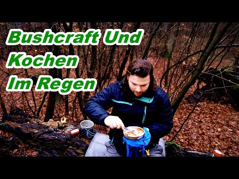 Bushcraft Tour 🔥 Kochen im Regen 🌧️ | Outdoor Camping | Einfach Alvo Walden Survival Natur