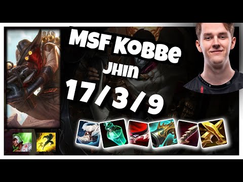 Jhin vs Ashe MSF Kobbe BOT (17/3/9) Gameplay Replay - Patch 10.23