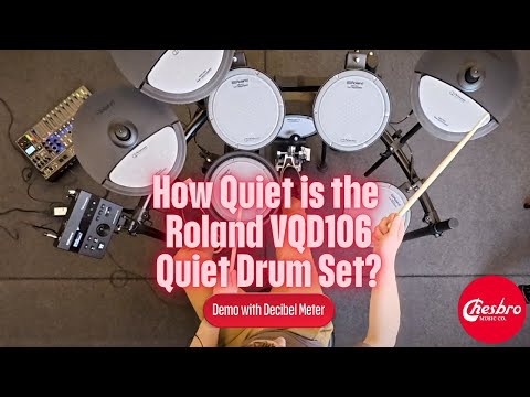 How Quiet Is the Roland VQD106 V-Drum Set? | Demo with Decibel Meter