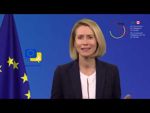 Video Thumbnail: Kaja Kallas Celebrates 50 Years of EU–Canada Partnership 🇪🇺🇨🇦