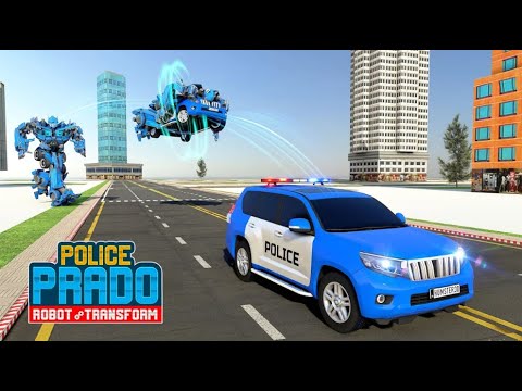 Transformers Police Prado Robot Car Transform: War Robot Games