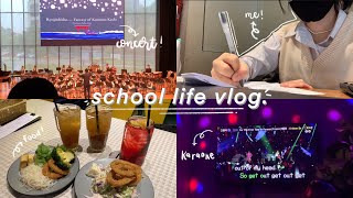 study vlog 🌷 | math exams, shooting nsg, karaoke, lots of food !