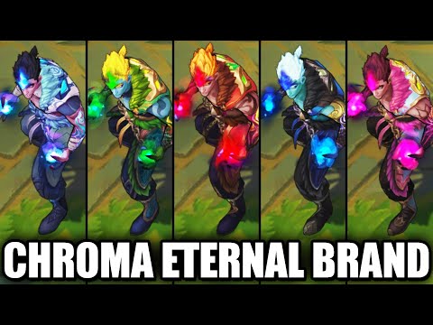 All Eternal Dragon Brand Chroma Skins Spotlight (League of Legends)