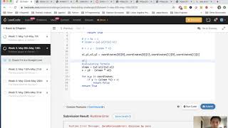 YouTube video 'Leetcode - Check If It Is a Straight Line (Python)'