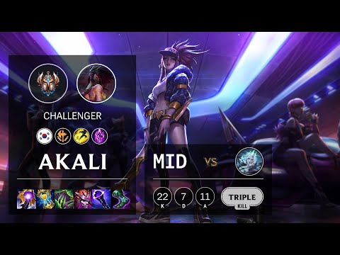 Akali Mid vs Viego - KR Challenger Patch 11.13