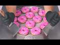 ASMR - Ice Cream Challenge: Massive Donuts Ice Cream Rolls | how to make Donut Ice Cream - Recipe