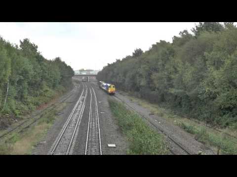 DRS 20304 + 20305 3S21 York Thrall Europa to Gilberdyke at Stourton 09/10/2014