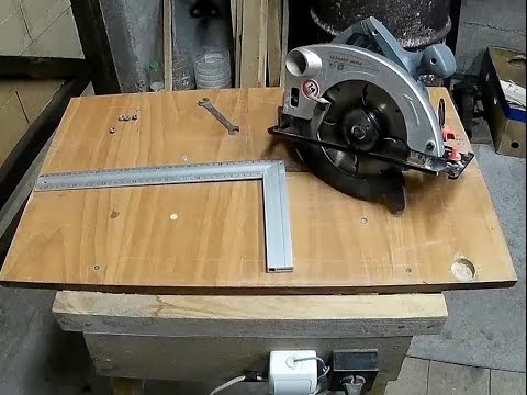 Саморобна циркулярка з ручної дискової пили.Homemade circular saw.