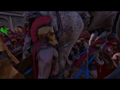 Ultimate Epic Battle Simulator #11 | 300 spartans vs Dino