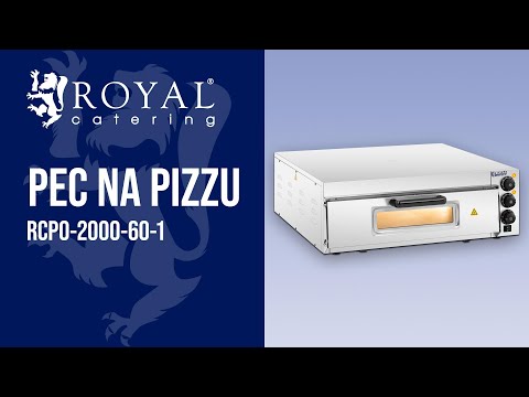 video - Pec na pizzu - 1 komora - Ø 60 cm - skleněná dvířka