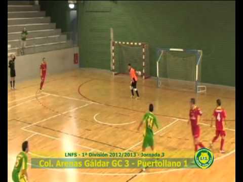 Colegios Arenas Gáldar Gran Canaria - Puertollano FS. 3ª J. Resumen