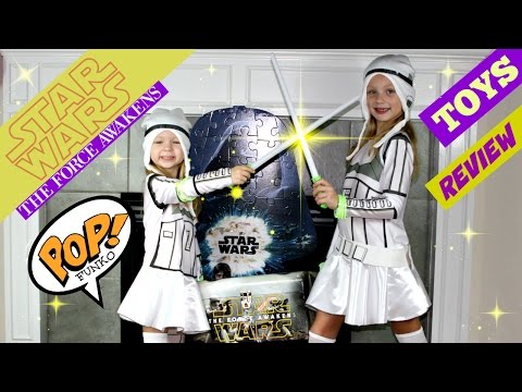 STAR WARS The Force Awakens Toys Review * FUNKO POP Vinyl Toys Video