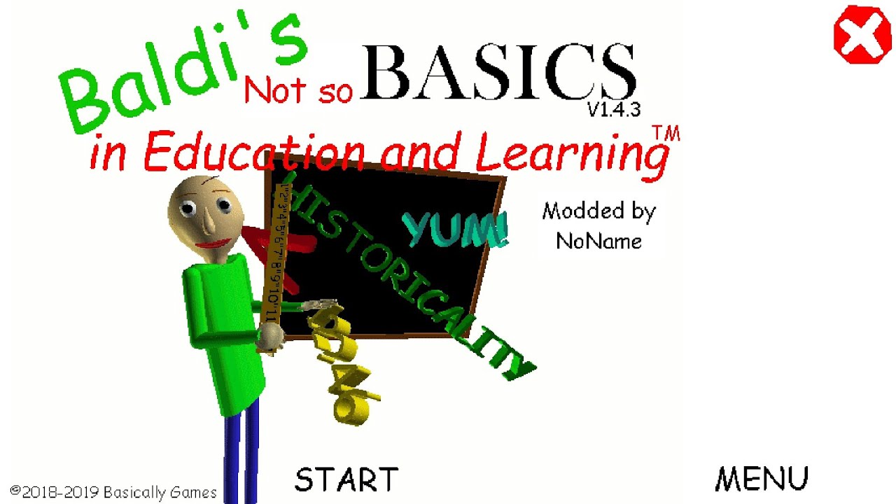 Baldi's not So Basics Android+mod menu 1.4.3