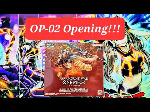 One Piece Booster Box OP-02 Paramount War Quick Opening. No Voice.