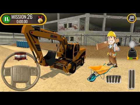 Big Excavator Driving in Construction Site Truck Driver - Best Android Gameplay