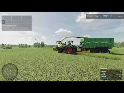 Farming Simulator 22 - Courseplay + Autodrive - Forage Harvester