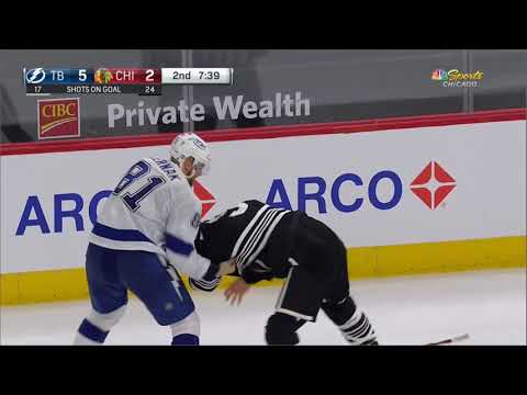 NHL Fight - Lightning @ Blackhawks - Cernak vs Murphy - 27 04 2021