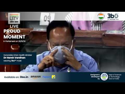Health Minister wearing 3bO Masks | Hon. Shri Harsh Vardhan, Union Health Minister