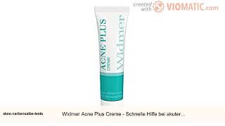 Widmer Acne Plus Creme - Schnelle Hilfe bei akuter Akne